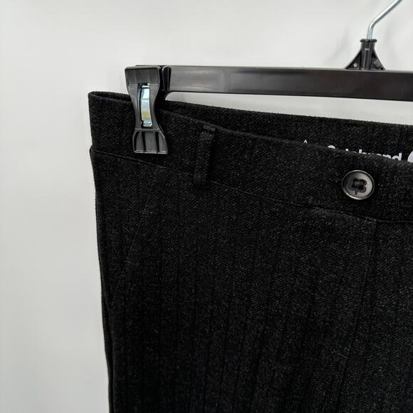 BETABRAND Black Bootcut Stripe Flare Leg Pant // Medium Long - Picture 3 of 8